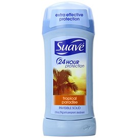 Suave Female Invisible Solid, 24 Hr Protection, Tropical Paradise, 2.6 Ounce (Pack of 6)