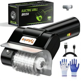 Electric Grill Brush - BBQ Grill Cleaning Tools with 800 RPM Brush Head