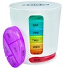 JFA Medical Weekly Oval Pill Box Organiser/Reminder for Medicines Supplements,