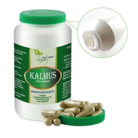 VITA IDEAL Vegan KALMUS - Root 90 Capsules - Acorus Calamus - Tgesportion 800 mg Calmus Root Pure Powder Vegetable Natural & No Additives