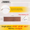 Zoeteoz 100 Pcs Vintage Red Faux Thin Brick 3D Wall
