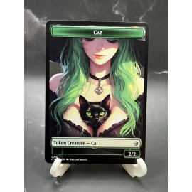 Cat Token High Quality Altered Art Custom Card
