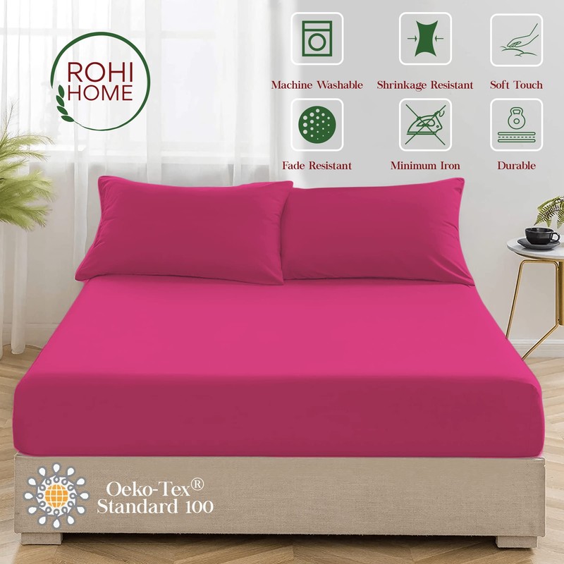 Rohi King Size Fitted Sheet 10” (25 cm) – Easy