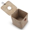 Seagrass Square Tissue Box Cover Woven Napkin Holder Decorative for