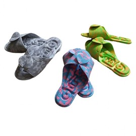 Domestic EVA foot acupressure slippers living room indoor health slippers Heracan Acupressure Slippers (Gray XL) 2ea