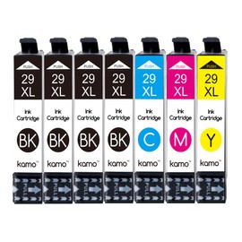 Kamo 29 XL High Yield Printer Cartridges Compatible with Epson 29 29XL Cartridges Multipack (7-Pack) for Expression Home XP-235 XP-245 XP-247 XP-255 XP-257 XP-332 XP-335 XP-342
