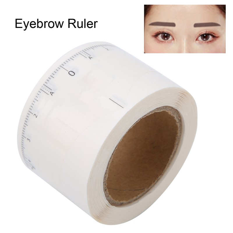 50pcs/roll Microblading Eyebrow Ruler Disposable Eyebrow Tattoo Shaping Ruler Tool5#