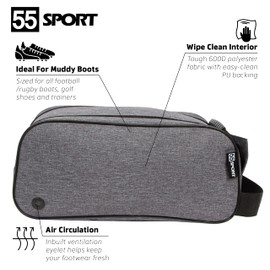 55 Sport Classic Football Boot and Shoe Bag - Grey