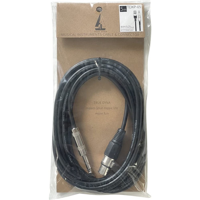 TRUE DYNA TDXP-05 Microphone Cable (5m XLR/Phone)