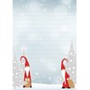 1 Writing Pad Christmas Gnome 50 Sheets Lined Format DIN