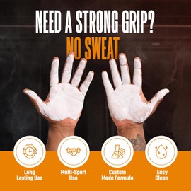 NOVU Fitness - Liquid Chalk for Superior Grip - Weightlifting, Climbing, Fitness (50ml + Carabiner)