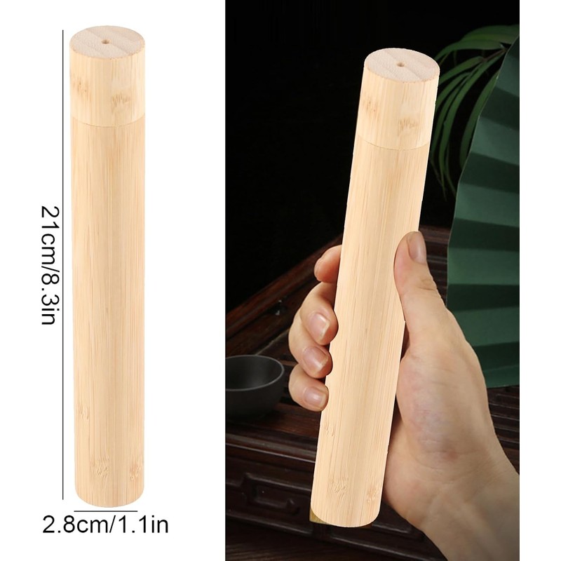 Estuche para cepillos de dientes de bambú ecológico portátil Estuche
