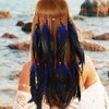 GORTIN Boho Feather Headband Indian Hippie Headpiece Festival Feather Hair