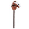 70cm Height Plush Horse Stick Toy Cute Expression 2 Sound