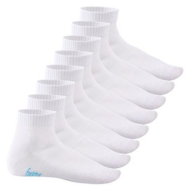 8 pairs of Sneak-iT! Short Socks With Terry Cloth Sole for Men and Women - 47-50