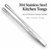 24 cm Stainless Steel Kitchen Tongs – 304 Steel Cooking