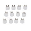 FINELED (12 unidades) GU10 a MR16 adaptadores convertidores de luz