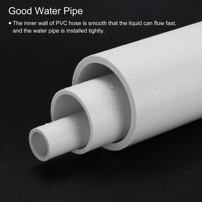QUARKZMAN 2.2" Inner Diameter, 2.5" OD Rigid PVC Pipe, Round