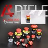 APIELE 22mm Red Stop Singal Mushroom Emergency Stop Push Button