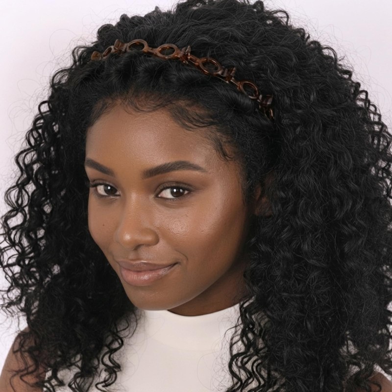 HFZRZFH Professional 2-Pack Weave Bangs Headband Set for Women -