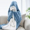 TBGENIUS Shark Blanket Hoodie Onesie for Adults and Kids, Cozy