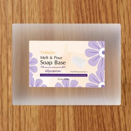 TinMeZor 10 lb clear glycerin soap base, Natural Organic oil, Melt and Pour for Soap Making