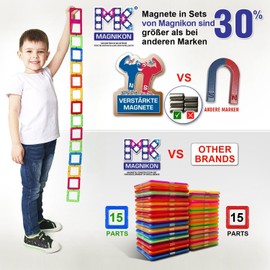 MK MAGNIKON Magnetic Building Blocks, Magnetic Blocks, MK-40 The Moon Car, 40 Pieces, Standard Size, Building Blocks, Magnets Children, Construction Toy, Magnetic Building Blocks, Magnetic Game from 3