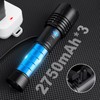 KINGCAESAR 3 Pack Rechargeable Flashlights 90,000 High Lumens, Super Bright