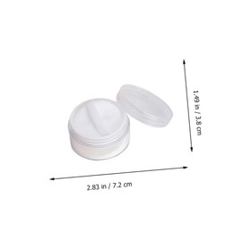 IWOWHERO 6 Pack Portable Travel Toiletries Set 50g Loose Powder Container Puff Travel Cosmetic Case for Women Men for Long Trips