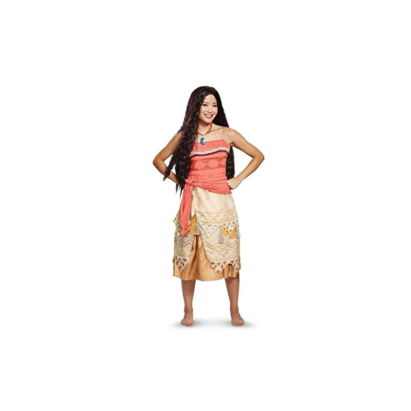 Disguise Moana - Disfraz de lujo para mujer, Rojo -,