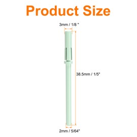 sourcing map Small Mandrel Bit for Sanding Band Nail Drilling, 3mm (1/8") Mini Stainless Steel Nail Sander Drill Bit for Electric Drill File Machine, Manicure Nail Tool, Green