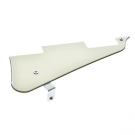 KAISH Aged White 3 Ply LP Guitar Pickguard with Chrome Stainless Steel Bracket and Steel Mounting Screws for USA Les Paul