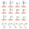 KUUQA 400 Pcs Grub Screws Set Allen Key Screws M3