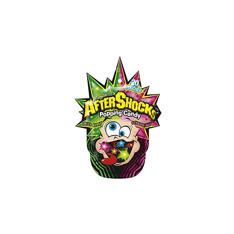 After Shocks Popping Candy Assorted Flavors 1.06 Ounce Bags (Pack