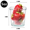 yarlung 12 Pack 5 Oz Glass Pudding Cups, Small Dessert