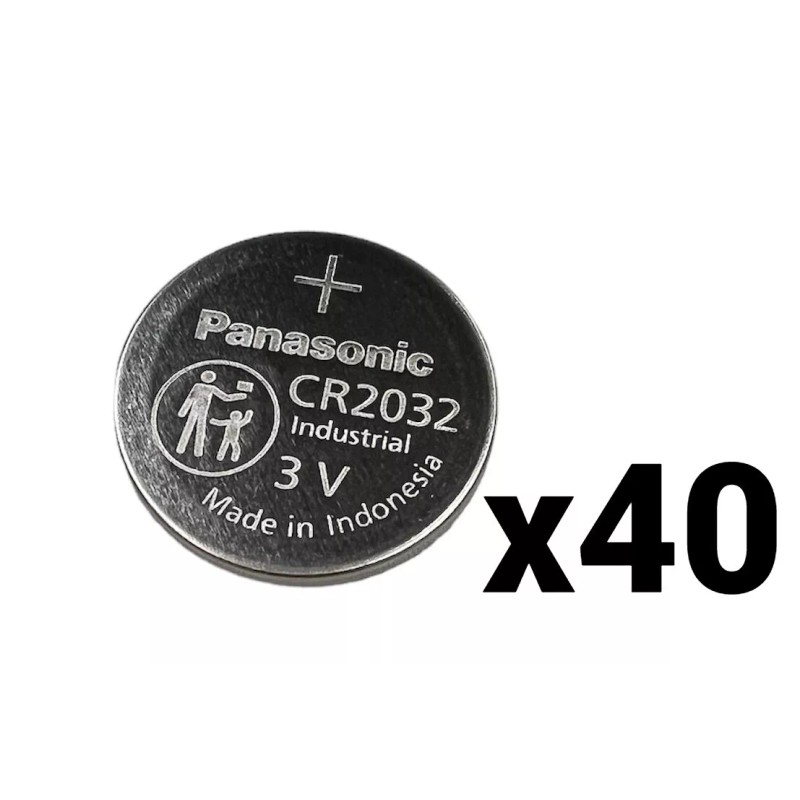 Panasonic 40 FOURTY PANASONIC CR2032 BULK CR 2032 3V LITHIUM