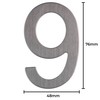 Stainless Steel House Number - Design Door Number - Height