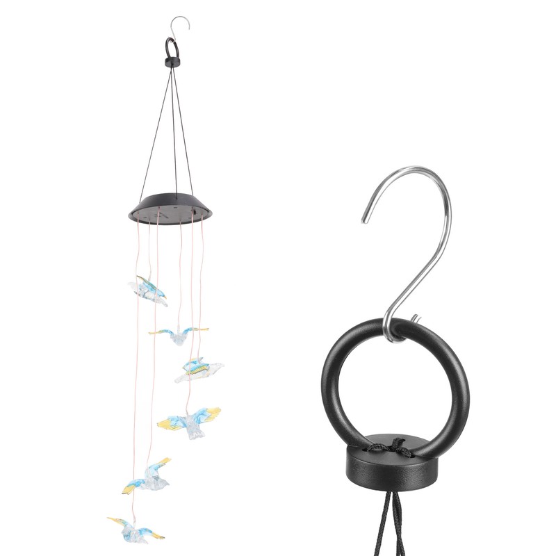 Solar Wind Chimes Light Outdoor Waterproof LED Solar Eagle Wind