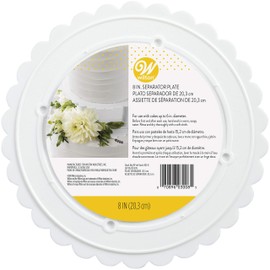 Wilton Decorator Preferred Round Separator Plate for Cakes, 8-Inch