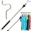 Frebuta Clothes Hook Pole Heavy Duty, 36" to 65" Long