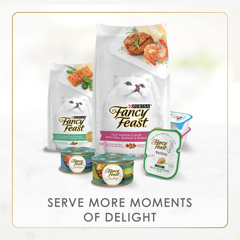 Purina Fancy Feast Wet Cat Food Flaked Fish and Shrimp