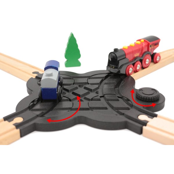 Locorico - Intersection with Rotating Needle for Wooden Train