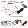 Night Vision Car Backup Camera, Waterproof Rear-view License Plate Light