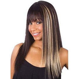 HAIR SENSE CLIP-IN EXTENSIONS 14" 100% HUMAN HAIR #6/613 -7 PIECES -SINGLE PACK