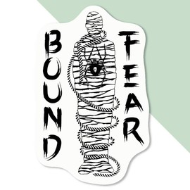 4 x Small 50mm 'Trapped Within The Spider's Grip' Permanent Sticker Decals for Cars/Windows/Bins/Walls etc (DW00126644)