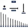 #14 x 1 Wood Screw 100Pcs 18-8 (304) Stainless Steel
