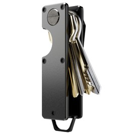 MINBERAND Key Organizer Compact Key Holder Metal Key Chain Minimalist key case key holder for keychain Secures 1-5 Keys