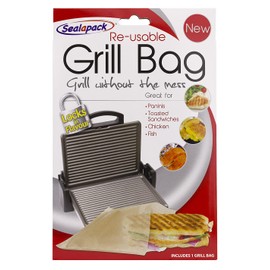 SEALAPACK SAP025 Flavour Lock Grill Bags, Plastic,Silver