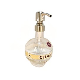 Handmade Dispenser for Soap Altered Chambord Glass Bottle 375 ml