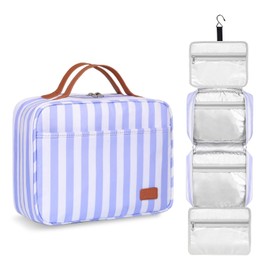 Hanging Travel Toiletry Bag for Women, Portable Toiletry Bag for Travel Size Essentials, Water-resistant Large Travel Makeup Bag with Hook for Toiletries, Cosmetics, Travel Accessories